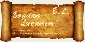 Bogdan Lučanin vizit kartica